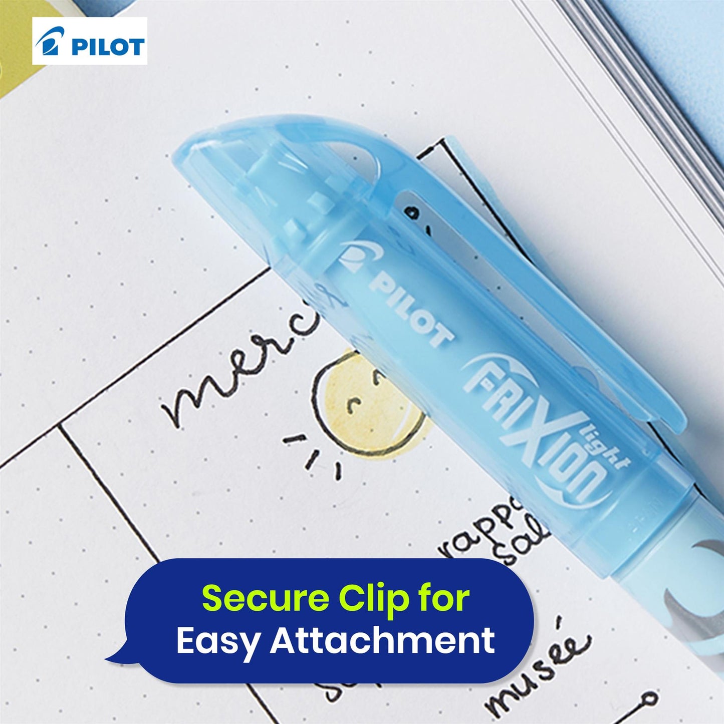 4x Pilot FriXion Light Natural Erasable Highlighter Assorted Pens for School & Office