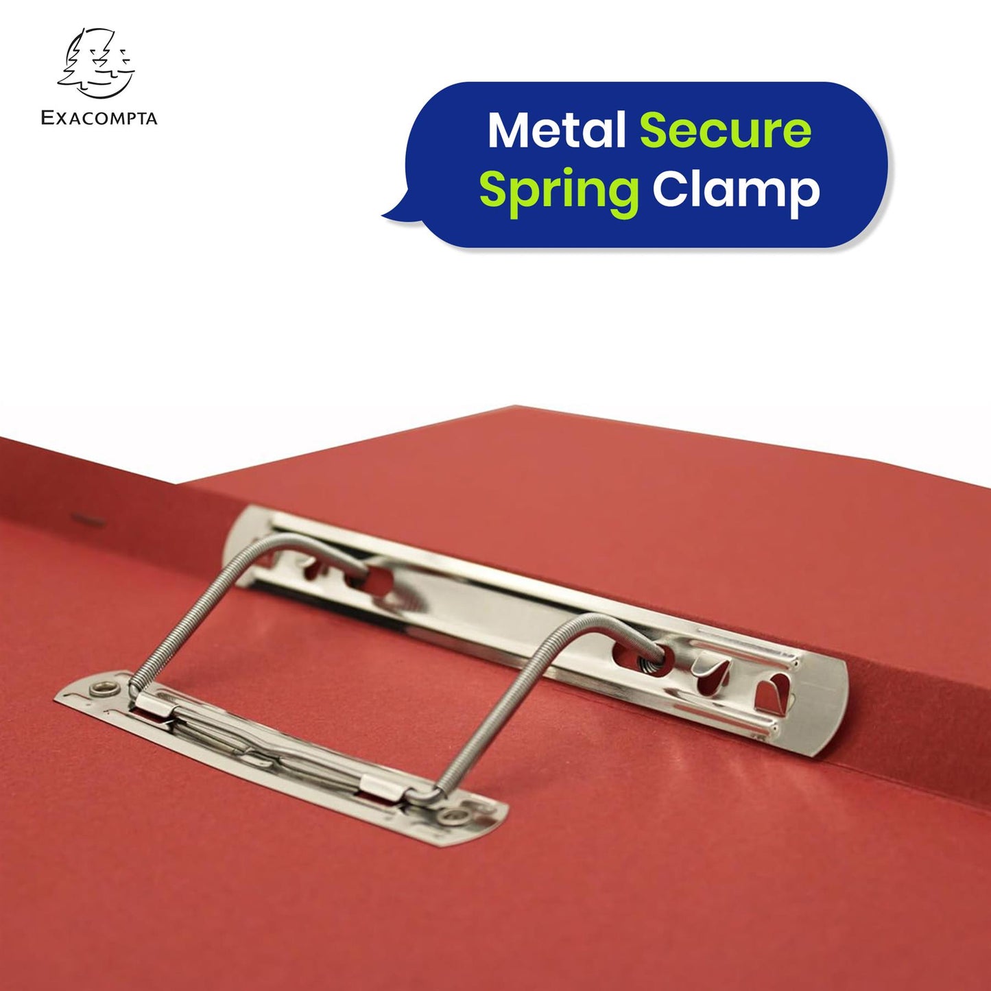 Exacompta Guildhall Spring Manilla Transfer File, 285gsm Blue Angel Certified Folder, Pack of 25