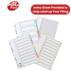 Pukka Concord A4 1-31 Index Recycled Multi-Punched File Tabs Office Organizer