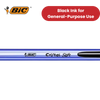 BIC Cristal Soft Black Ballpoint Pens, Smooth And Reliable Writing - Pack of 50