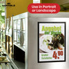 Durable Magnetic Frame 2 Pcs Metal Display Holders, Black A3 Wall Mount Holders for Posters
