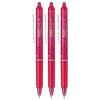 Pilot Frixion Clicker Retractable Erasable 0.7mm Tip Pink - Pack of 12
