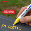 Zebra Yellow Paint Marker Pen 1.5mm Tip Permanent Marker, Waterproof Paint Pen For Writing