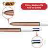 BIC 4 Colour Shine - Rose Gold - Pack of 12
