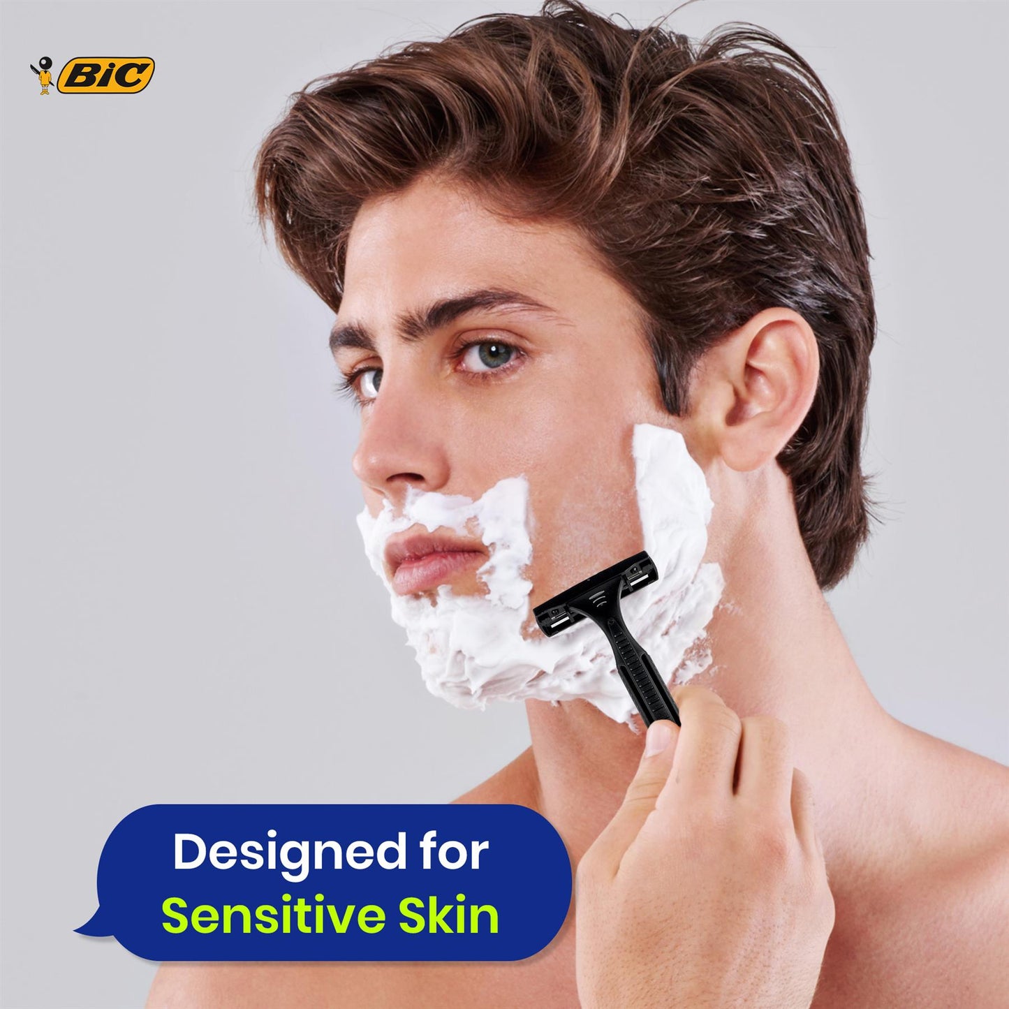 BIC 3 Action Mens Razor 8 Pack Disposable Shavers for Smooth Shave