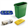 DURABIN 60L Green Bin Set & Yellow Lid and 25x 110L Recycled Bin Bags