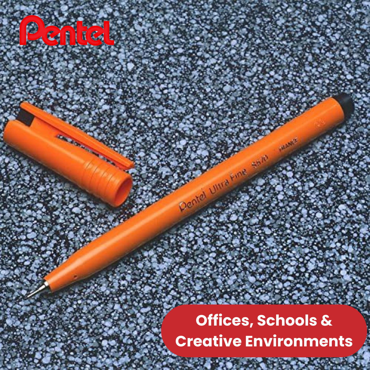 PENTEL ULTRAFINE PEN BLACK S570-A - Pack of 12 - 1 to 5 Packs