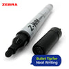 Zebra Whiteboard Pens 4 Pack with 2mm Bullet Tip and Magnetic Eraser for Daily Use