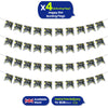 Happy 21st Birthday Black and White Bunting Hanging Party Decoration
