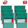 PUKKA WHITE A5 WIREBOUND PADS 200 page 80gsm (RULED/MARGIN) - PACK OF 1