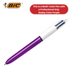 Bic 4 Colour Shine - Purple - Single Pen