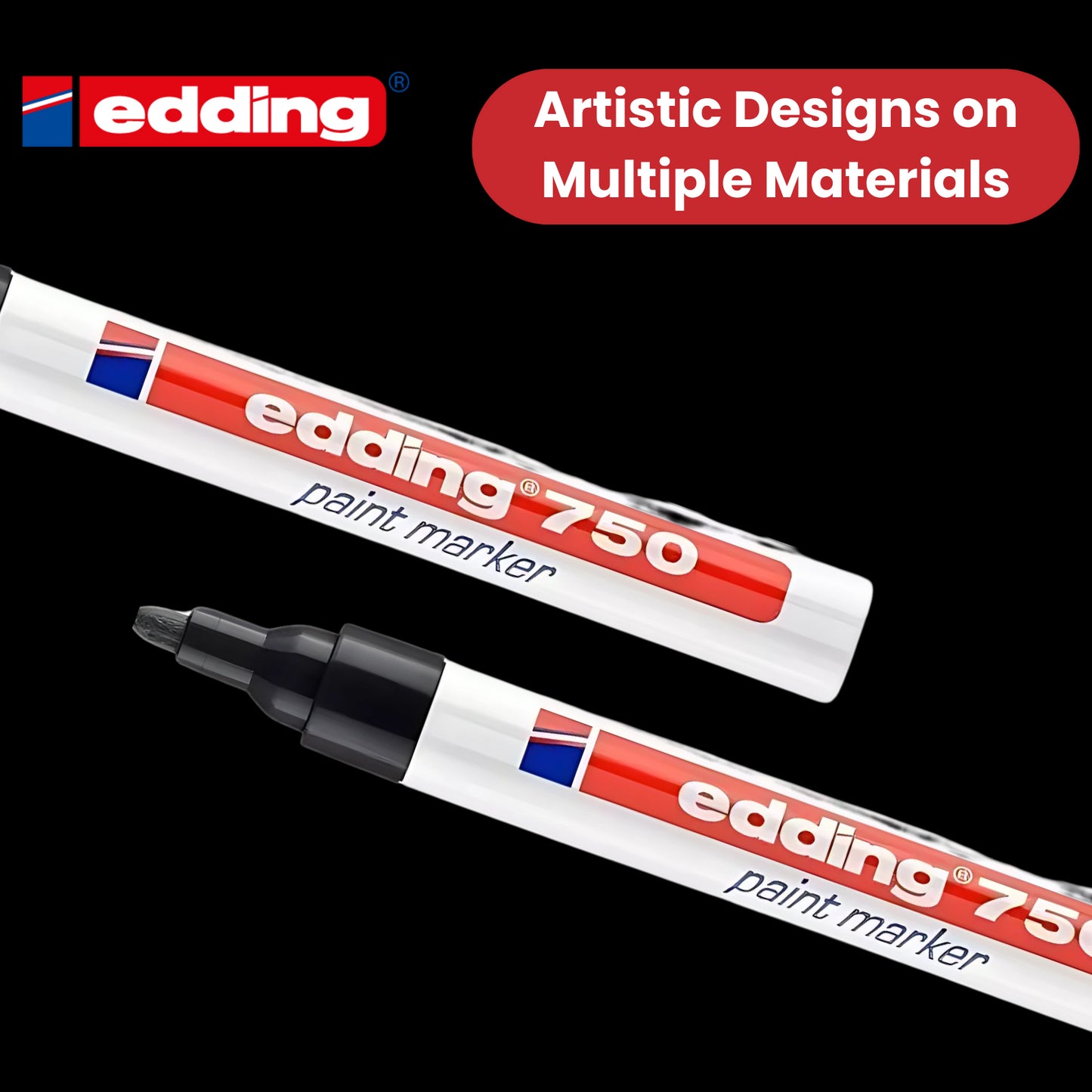 Edding Paintmarker Opaque Black Pack of 10