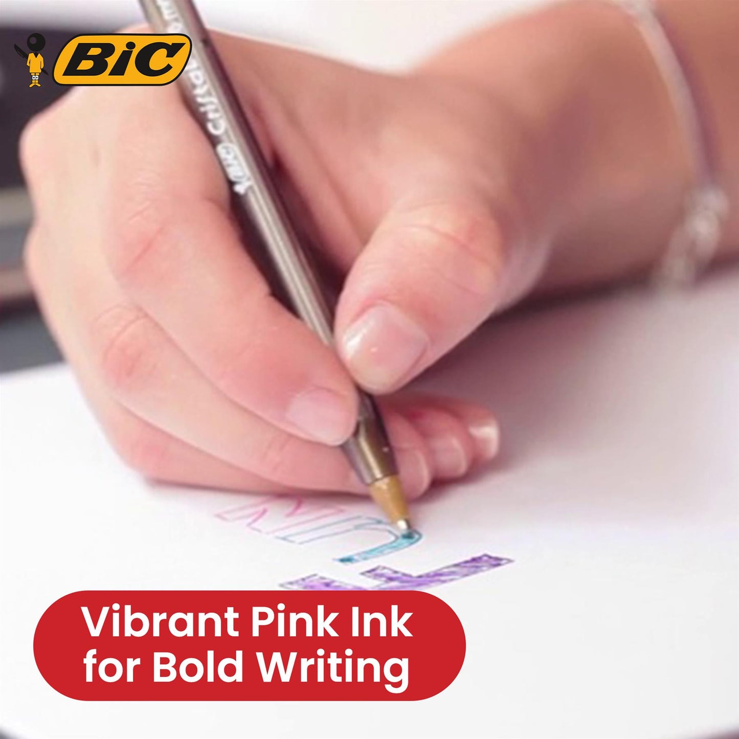 BIC Cristal Fun Ballpoint Pens Assorted Colours 1.6mm 4 Pack