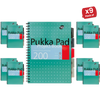 PUKKA WHITE A4 WIREBOUND PROJECT BOOK (RULED/MARGIN) - PACK OF 1