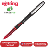 rOtring Rollerball Pen Fine Point 0.7mm - Red Ink, Smooth & Precise Writing