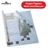 Durable A4 Clear Report Covers & Spine Bars, 10 Pack - Plastic Filing, Assorted Colours