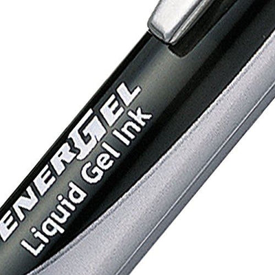 Pentel Energel XM Retractable Gel Pen with 0.7 mm Tip, Black, Pack of 12 (BL77-AO)