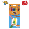 BIC Kids Tropicolors Colouring Pencils, Vibrant Colors - Creative Fun Pack of 12