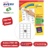 Avery L7161-40 Address Labels,720 Per Sheet, 63.5 x 46.6 mm, Permanent - 1 to 5