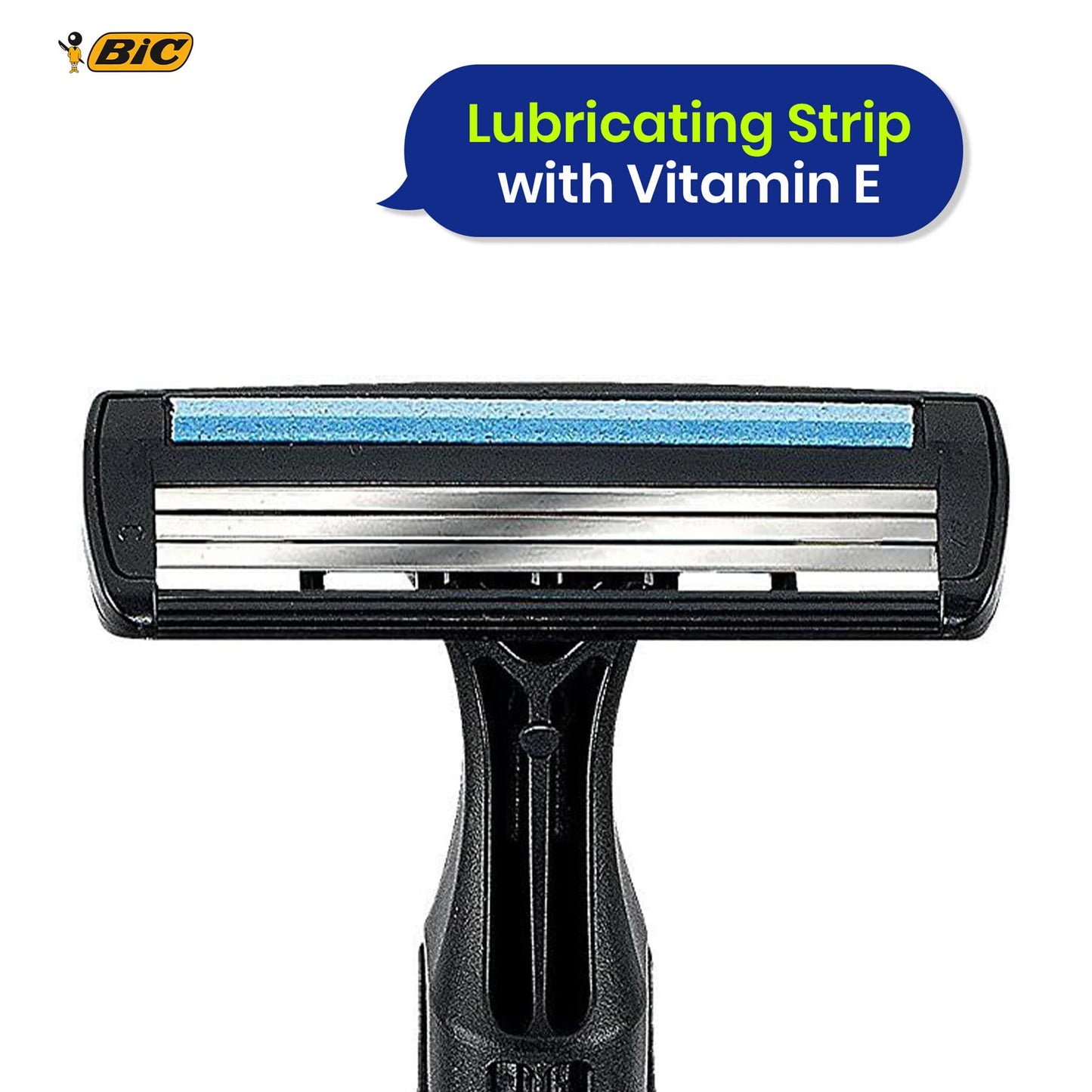 BIC 3 Action Mens Razor 8 Pack Disposable Shavers for Smooth Shave