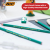 BIC Evolution Original HB Graphite Pencils Rubber Tipped - 4 Count (Pack of 1)
