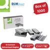 Q Connect Galvanised Staples - Box of 1000 - 1 to 5 Packs