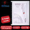 Snopake Polyfile Ringbinder Wallet Clear for Secure Document Storage - Pack of 5