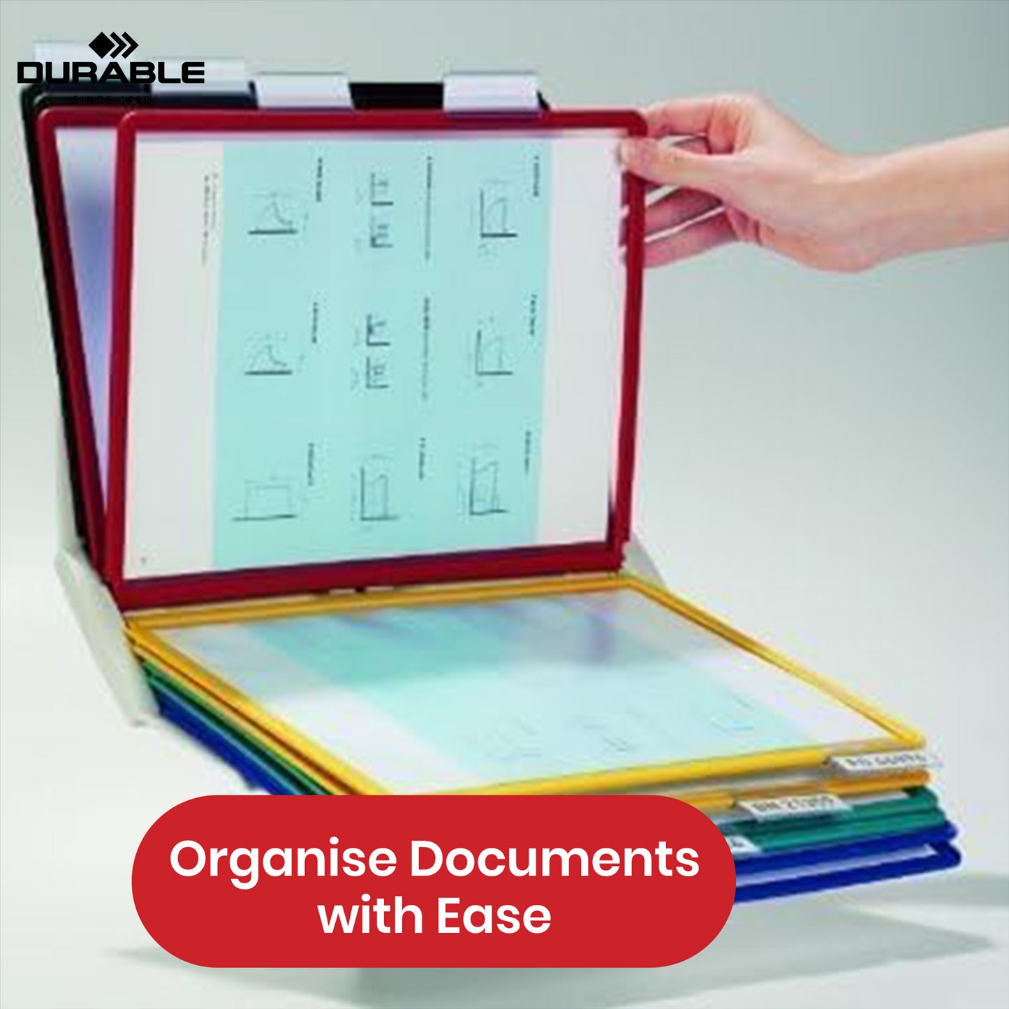 Durable Vario Pro Display Folder Unit A4 Display, 10 Panels, Desk or Wall Mount