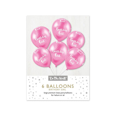 OTW007 Latex Balloon - Birthday Girl - Printed - 12 inch