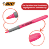 Bic brite liner Grip (1.6 to 3.3 mm) Chisel Tip Highlighter Pen Assorted (1 x Pack of 5 Highlighter Pens) - 1 to 5 Packs
