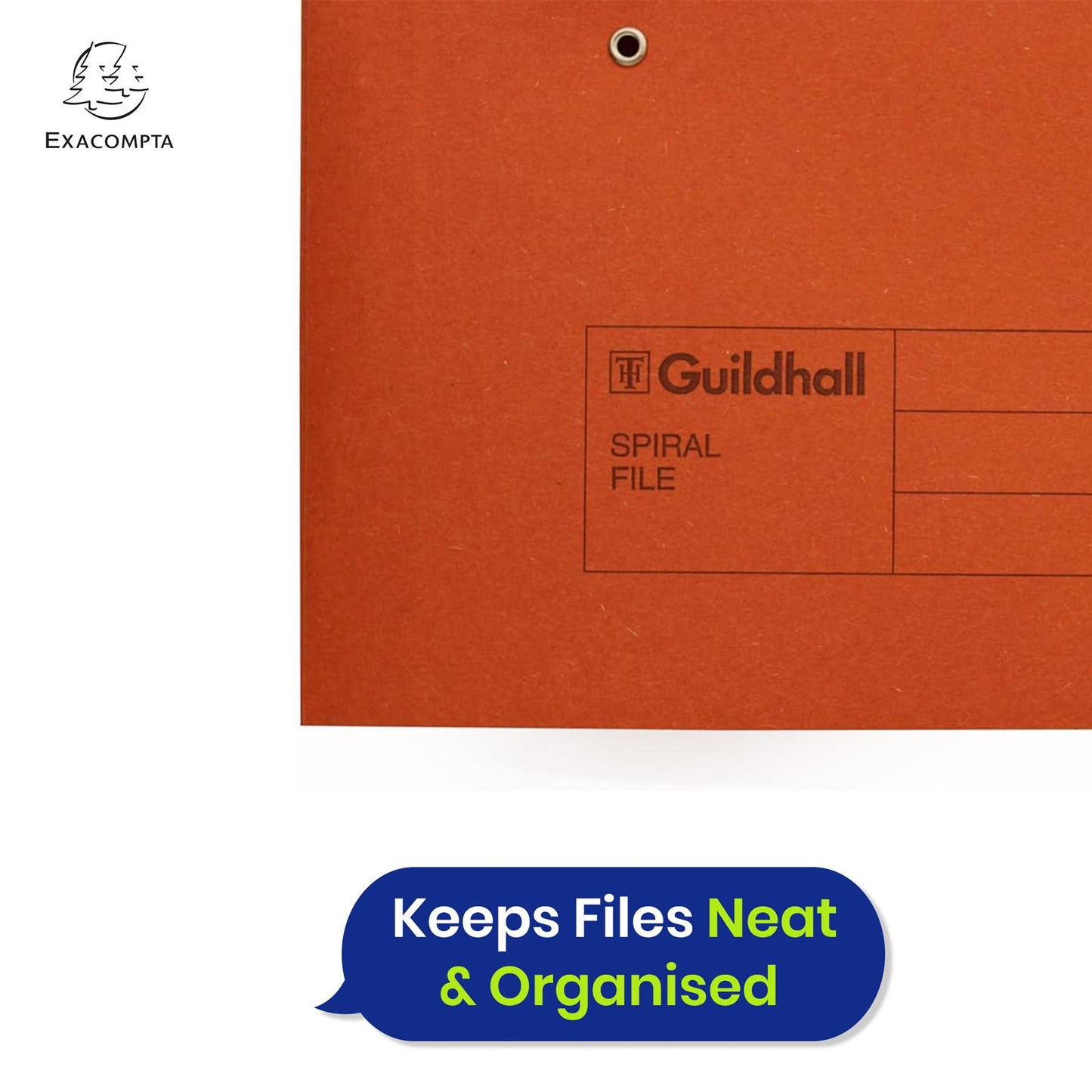 Exacompta Guildhall Spring Manilla Transfer File, 285gsm Blue Angel Certified Folder, Pack of 25