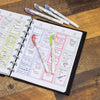 Zebra Mildliner Brush Highlighter - 5Pcs Dual Tip Pen, Assorted Colour Brush Pens for Colouring Book