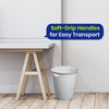 Durable Small Waste Paper Bin 16L Plastic Bin for Office Bedroom & Bathroom