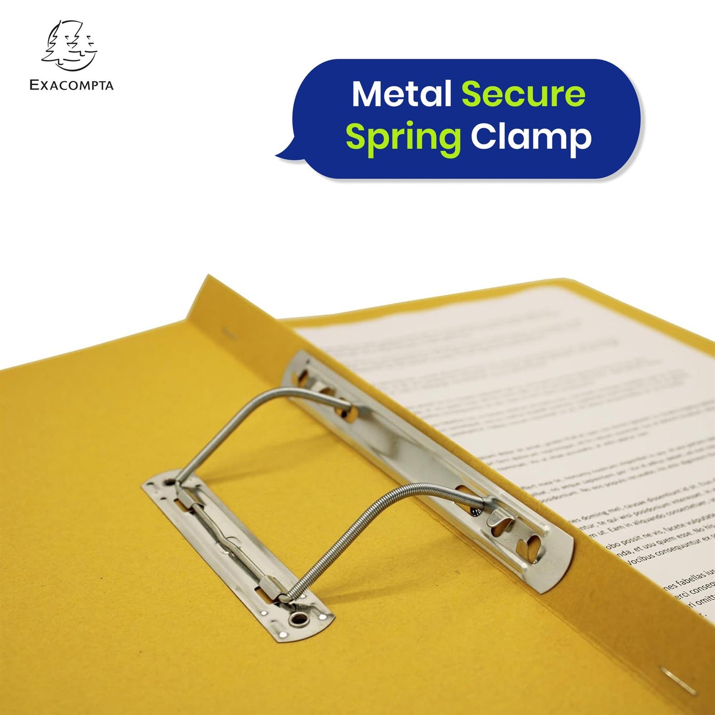 Exacompta Guildhall Spring Manilla Transfer File, 285gsm Blue Angel Certified Folder, Pack of 25