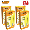 Bic Briteliner Grip Highlighter Pen Yellow - Pack of 12