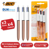 BIC 4 Colour Shine - Rose Gold - Pack of 3