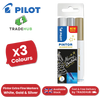 Pilot Pintor Extra Fine Paint Markers - White, Gold and Silver - Wallet of 3