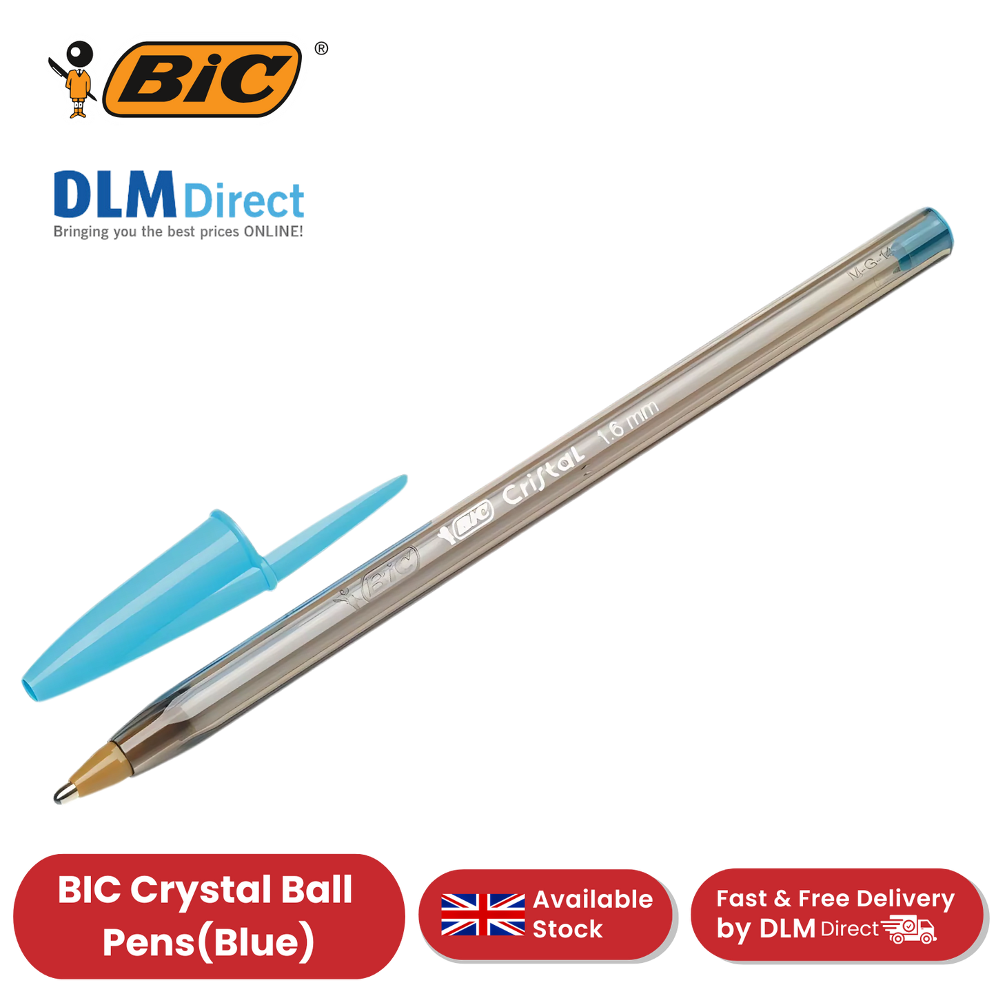 Bic Cristal Fun Ball Pen � Turquoise - Pack of 1