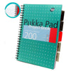 PUKKA WHITE A4 WIREBOUND PROJECT BOOK (RULED/MARGIN) - PACK OF 1