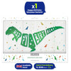 On The Wall Party Banner - Giant Green Happy Birthday T-Rex Dinosaur Garland - 1.5 metre