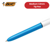 Bic 4-Colours Original Medium Ballpoint Pen 1.0mm Tip - Pack of 6