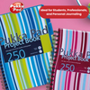 Pukka A5 Stripes Project Book, 250 Page, Lined, Single Notebook for Study & Work