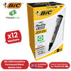 Bic 2300 Permanent Black Chisel Tip Marker (Pack of 12) 820926
