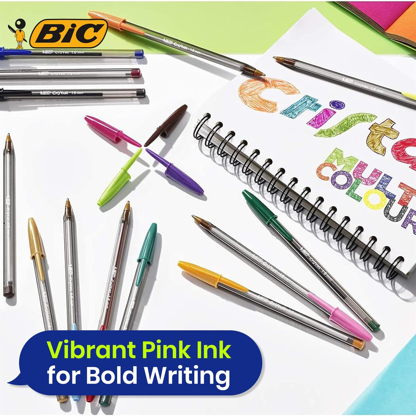 Bic Cristal Fun Ball Pen Pink - Box 20