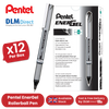 PENTEL ENERGEL METAL TIP ROLLERBALL BLK - Pack of 12 - 1 to 5 Packs