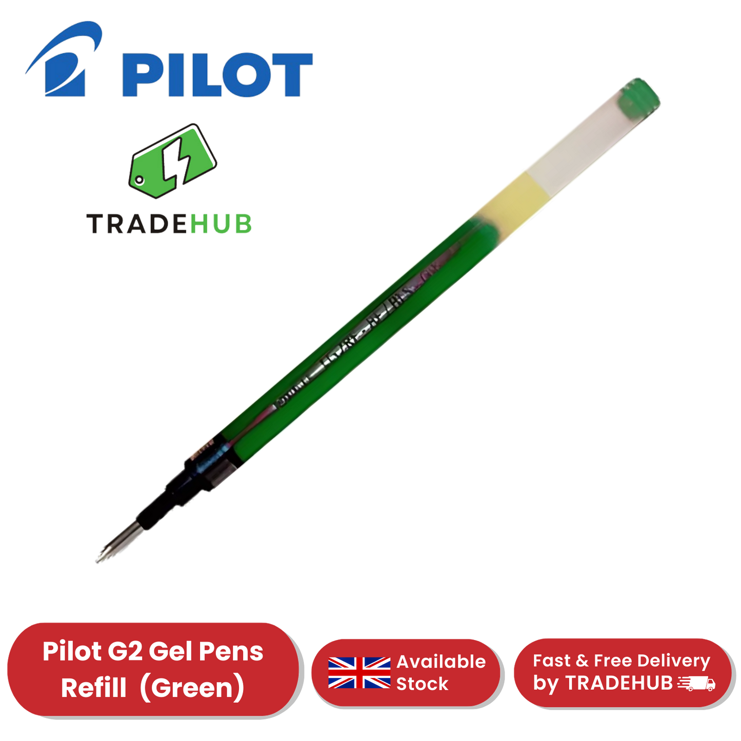 Pilot G2-05 Refill - Green - Single Refill - Pack of 2 to 36