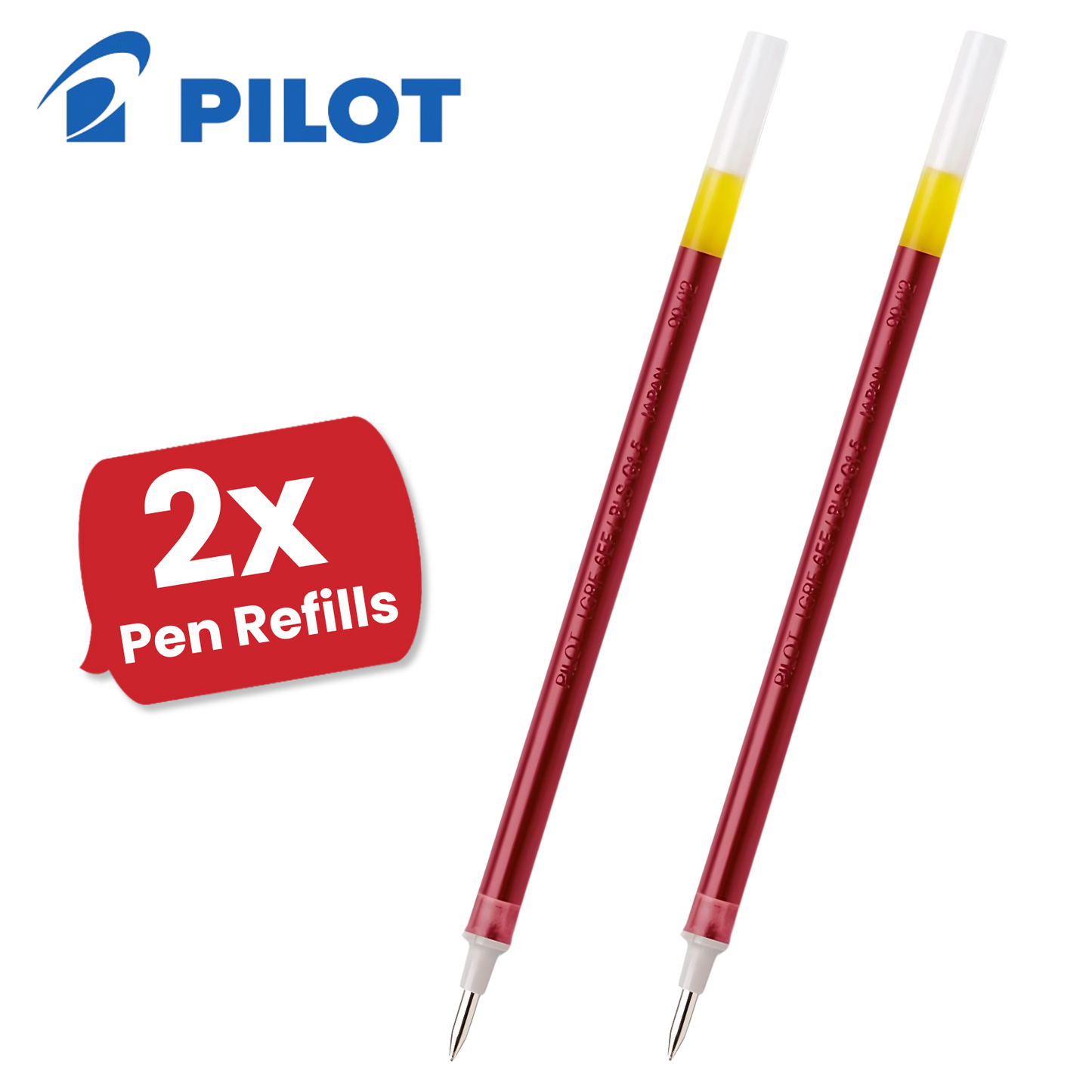 Pilot G1-05 Gel Pen Refill - Red Ink, Fine 0.5mm - Smooth, Precise Writing