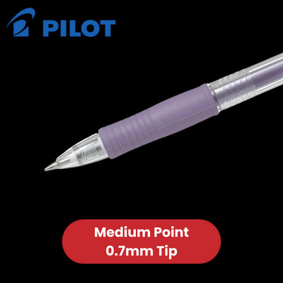 Pilot G-207 Retractable Gel 0.7mm Medium Point Rollerball Pen - Metalic Violet
