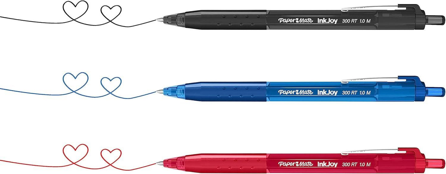 Paper Mate InkJoy 300 Retractable 0.7mm Blue - Pack of 25