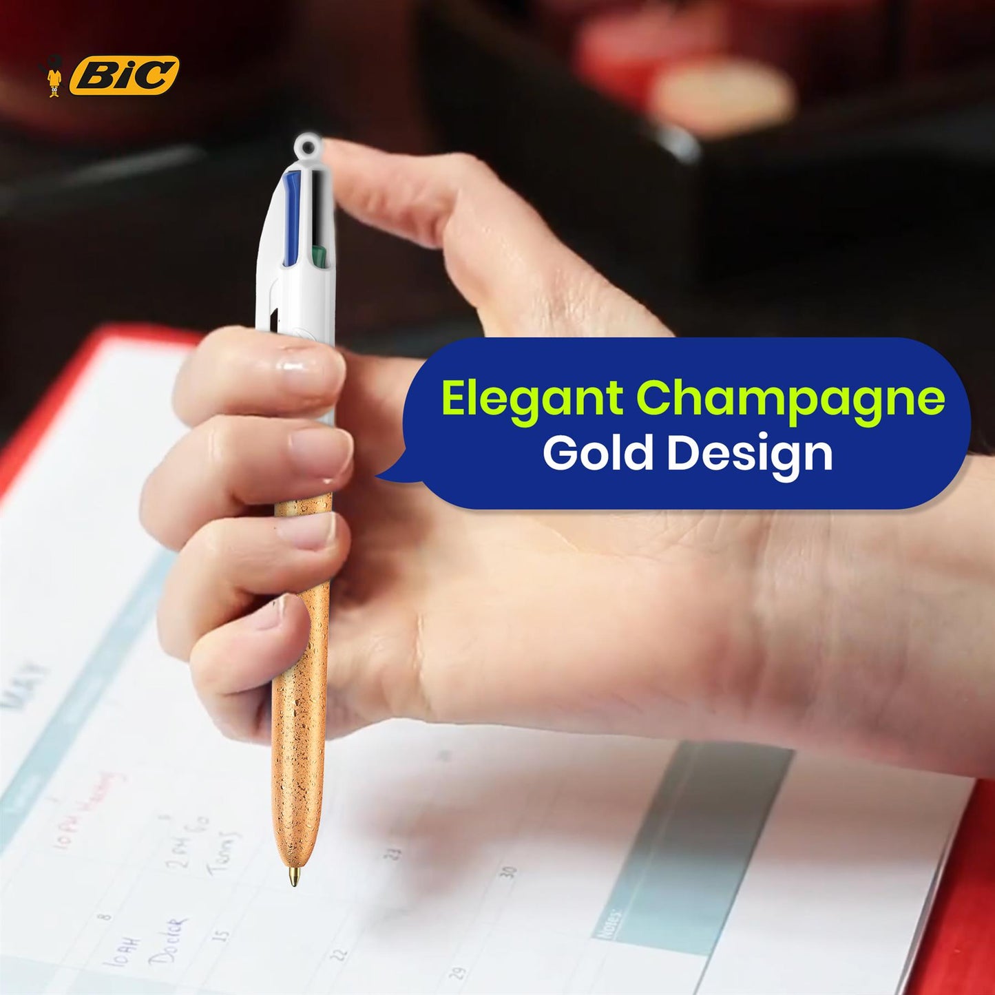 Bic 4 Colour Champagne - Single